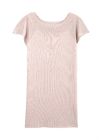 《EDIT COLOGNE》オフショルフリルニットワンピース/サンドローズ(090)