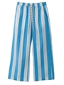 STRIPED WIDE LEG PANTS/ライトブルー