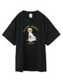 【X-GIRL×BURGER RECORDS BURGER】HEAD GIRL BIG S/S TEE/ライトブルー