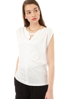 レーヨンキュプラスムースカットソー/ホワイト(030)