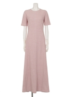 【BED&BREAKFAST】RANDAM RIB Dress/RED