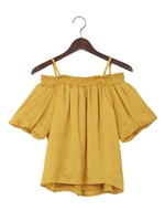 パフSオフショル/TOPS/ラベンダー/ピンク