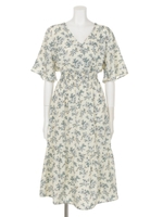 【chille anap】花柄マキシワンピース/O.WHT