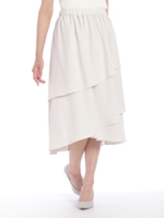 ティアードミディースカート/ネイビー