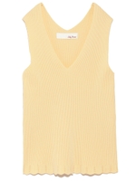 シンプルＶネックニットタンク/YEL