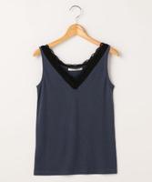 ダブルレースVネックタンクトップ