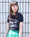 発泡ロゴプリントTシャツ