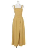 Backリボンワイドロンパース/D/YEL