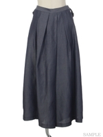 テンセルデニムガウチョ/オフホワイト