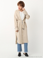 サファリシャツガウン/ベージュ