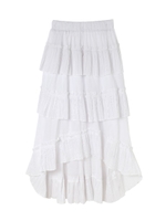 アシンメトリーロングスカート/ホワイト