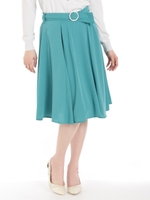 リングベルトフレアースカート/ライトブルー