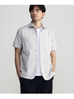 半袖コードレーンシャツ/ダークブラウン(343)