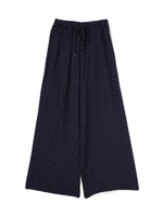 柄ワイドパンツ/NVドット2(122)