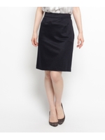 リネン混ミラノリブスカート/ライトベージュ(051)