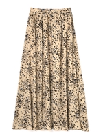 《BLANCHIC》フラワーレオパードスカート/ベージュ(040)