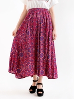 リトルフラワースカート/レッド柄