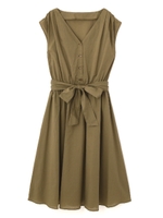 コットンローンミモレワンピース/オレンジ(150)