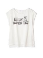 フォトプリントTシャツ/モノトーンプリント1(011)