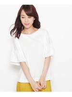 フレアスリーブプルオーバー/ホワイト系(002)