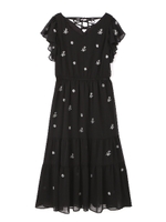 《EDIT COLOGNE》3WAY 花柄刺しゅう楊柳シフォンマキシワンピース/ベリーピンク3(093)