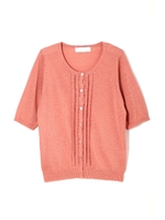 ◆大きいサイズ◆ＣＰハイツイストニットカーディガン/ホワイト1(031)