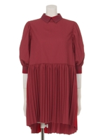 イレギュラープリーツOP/ブラック