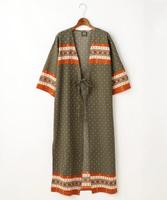 パネル柄ガウン