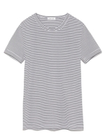 ラウンドネッククールTシャツ/WHTxBLK