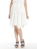 リトルフラワーイレヘムスカート/シロ