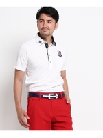 エンブレムジャージポロシャツ/ホワイト(001)