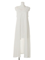 FRONT SLIT レイヤード OP/WHT