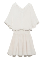 ニットシャツワンピース/BLU