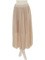 ワッシャーロングスカート/ベージュ