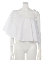 ワンショルダーデザイントップス/ブルー(019)