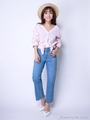 front ribbon stripe shirts/MINT