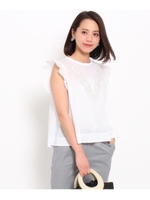 haupia フリルレースブラウス/アイボリー(004)