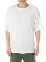 【AZUL by moussy】コットンリヨセルクルーネック半袖プルオーバー/T.GRY