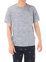 【AZUL by moussy】ミニ裏毛クルーネック半袖TEE/GRY