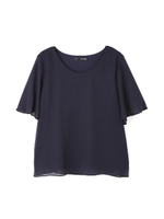 ◆大きいサイズ◆ヨーリュードッキングカットソー/ネイビー(120)