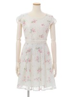 花レースワンピース/ピンク