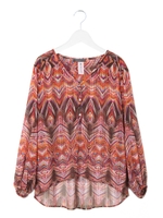 psych blouse/ORANGE