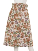 ゴブラン風ジャガードスカート/ベージュ