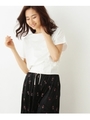 シルケットコットンコルセットTシャツ/キャメル(041)