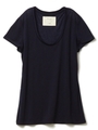 テンセルカシミヤTシャツ/ネイビー
