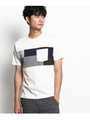 ファブリック切替Tシャツ/ホワイト(601)