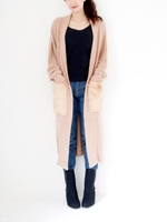 ミニシャギーロングガウン/WH