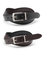 レザーリバーシブルベルト/ネイビー(593)