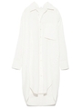 【emmi atelier】2WAYロングシャツワンピース/WHT