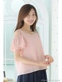 オフショルギャザースリーブブラウス　3/ピンク
